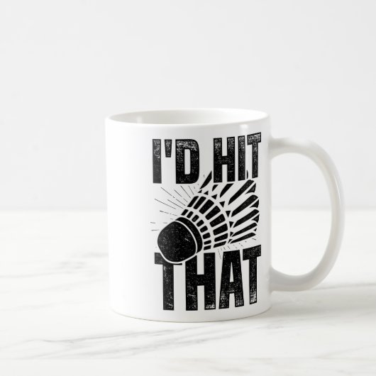 Ich würde den Badminton Shuttle Badminton Player S Kaffeetasse (Rechts)