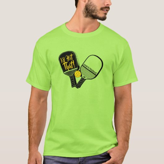 Ich würde den Dueling-Pickleball-Paddles-T - Shirt (Vorderseite)
