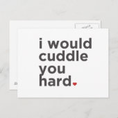 Ich würde dich hart knupfen postkarte (Vorne/Hinten)