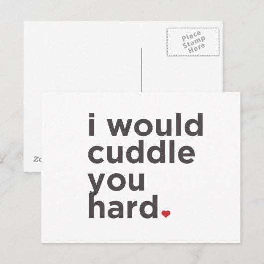 Ich würde dich hart knupfen postkarte (Vorne/Hinten)