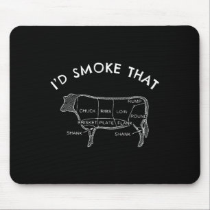 Ich würde die Kuh rauchen, die Grillen rauchen, di Mousepad