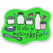 ICH WÜRDE DIE ZENTRALE Fun Fermentation ANSTALTEN Aufkleber (Vorderseite)