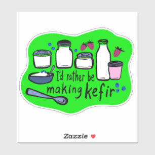 ICH WÜRDE DIE ZENTRALE Fun Fermentation ANSTALTEN Aufkleber