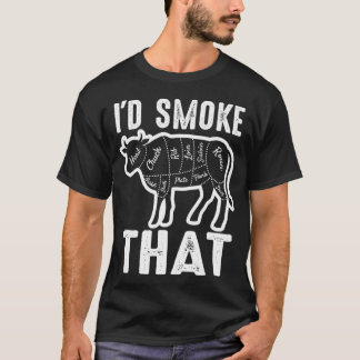 Ich würde diese barbeque Geschenke rauchen T-Shirt