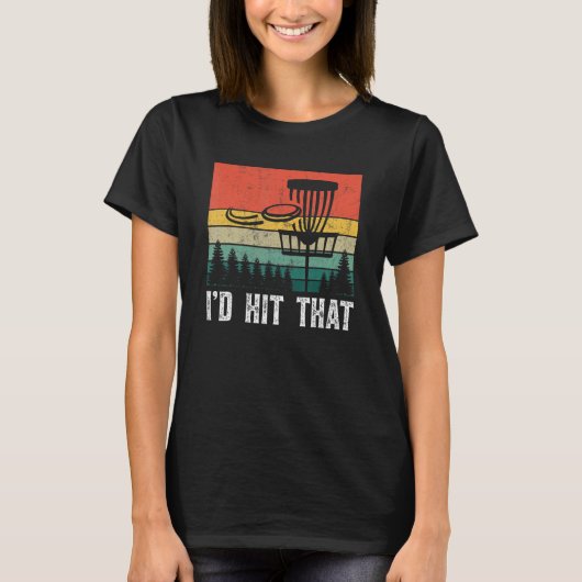 Ich würde diese Disk Golf Tree Disk Golf Par treff T-Shirt (Vorderseite)