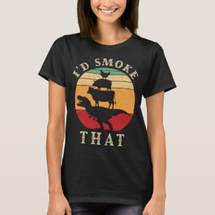 Ich würde diese lustige GRILLEN rauchen, Vintag Fl T-Shirt