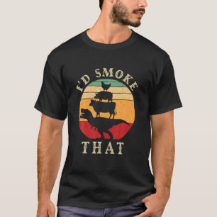 Ich würde diese lustige GRILLEN rauchen Vintag Fl T-Shirt