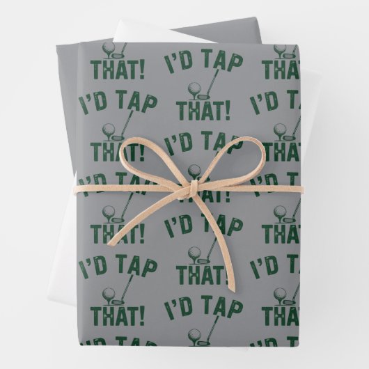 Ich würde diese lustigen Golf-Sarkasmus-Sprüche Go Geschenkpapier Set (Beispiel)