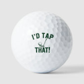 Ich würde diese lustigen Golf-Sarkastischen-Sprüch Golfball (Vorderseite)