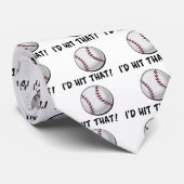 Ich würde diesen Baseball schlagen Krawatte (Gerollt)