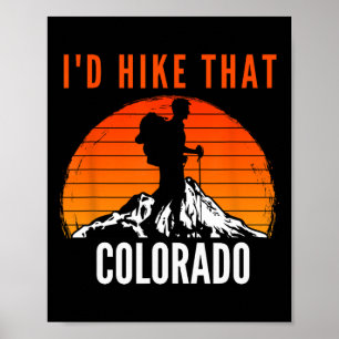 Ich würde diesen Colorado-Sonnenuntergangs-Bergwan Poster