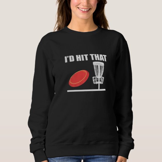 Ich würde diesen Golfplatz treffen Sweatshirt (Vorderseite)