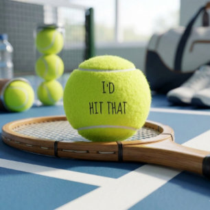 Ich würde diesen Humor lustiges Geschenk Tennislie Tennisbälle