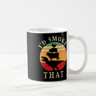 Ich würde diesen lustigen BBQ Vintage Fleischrauch Kaffeetasse