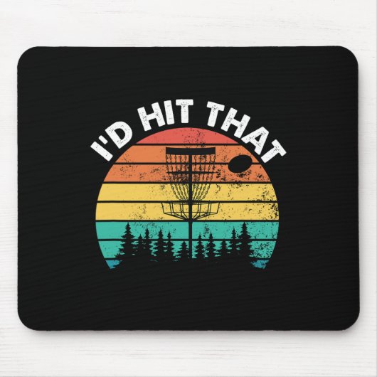 Ich würde diesen lustigen Disc-Golf-Frisbee Disc-G Mousepad (Vorne)