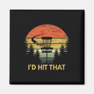 Ich würde diesen lustigen Disc-Golf-Vintage-Frisbe Magnet