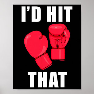 Ich würde diesen lustigen Spruch Kickboxen Männer Poster