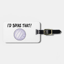 Ich würde diesen Volleyball festnageln Gepäckanhänger