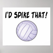 Ich würde diesen Volleyball spielen Poster (Vorne)