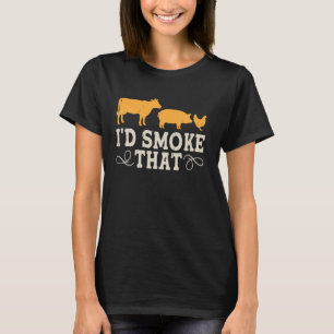 Ich würde dieses BBQ-Rindfleisch-Schwein-Hähnchen T-Shirt