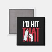 Ich würde dieses lustige Box-Kickbox-Geschenk tref Magnet (Vorderseite/Rückseite)