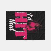 Ich würde dieses lustige Boxgeschenk für Kickbox-F Fleecedecke (Vorderseite (Horizontal))