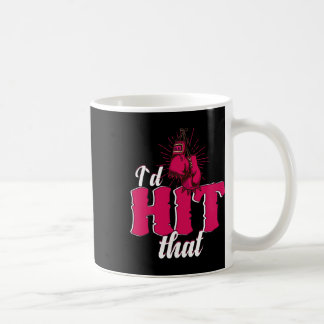 Ich würde dieses lustige Boxgeschenk für Kickbox-F Kaffeetasse