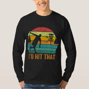 Ich würde dieses lustige Disk Golf Frisbee werfen T-Shirt