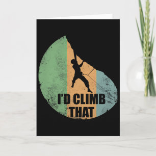 Ich würde dieses lustige Kletterdesign für Kletter Karte