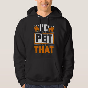 Ich würde dieses Wildtier streicheln Bull Bison  B Hoodie