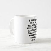 Ich würde dir das Feuer reichen Kaffeetasse (Vorderseite Links)