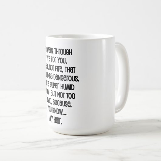 Ich würde dir das Feuer reichen Kaffeetasse (VorderseiteRechts)