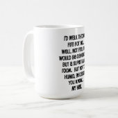 Ich würde dir das Feuer reichen Kaffeetasse (Vorderseite Links)