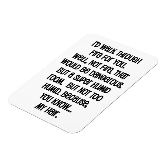 Ich würde dir das Feuer reichen Magnet (Linke Seite)