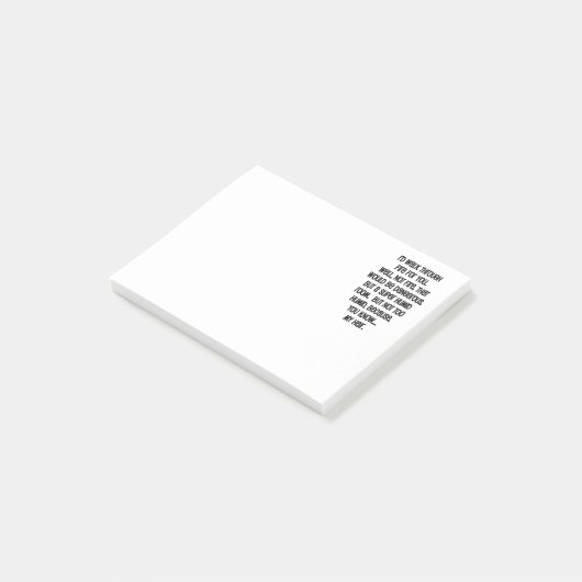 Ich würde dir das Feuer reichen Post-it Klebezettel (angewinkelt)