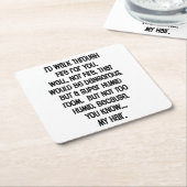 Ich würde dir das Feuer reichen Rechteckiger Pappuntersetzer (angewinkelt)