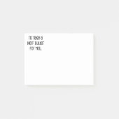 Ich würde dir eine Kugel nehmen Post-it Klebezettel (Vorderseite)