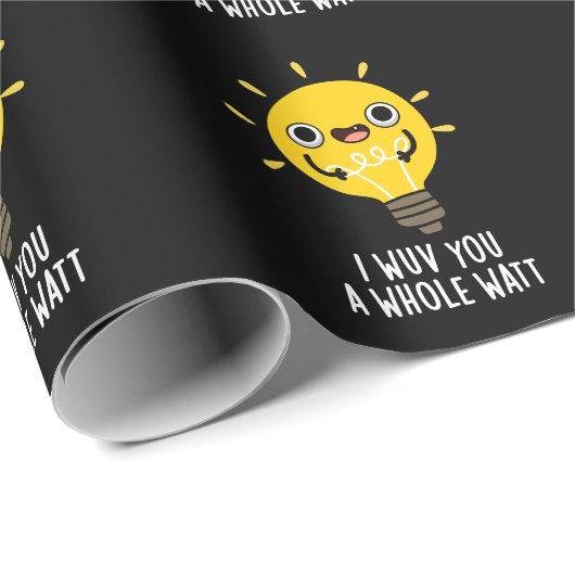 Ich würde dir einen ganzen Watt Strom geben, dunkl Geschenkpapier (Rolleneckpunkt)