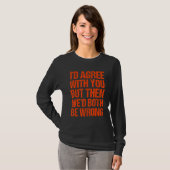 Ich würde dir zustimmen, aber dann wären wir beide T-Shirt (Vorne ganz)