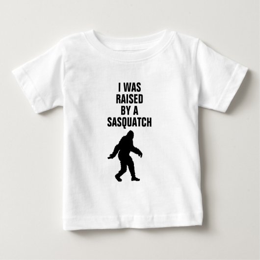 Ich wurde durch ein sasquatch angehoben baby t-shirt (Vorderseite)