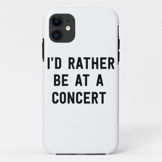 Ich würde eher an einem Konzert sein Case-Mate iPhone Hülle (Rückseite)