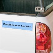 Ich würde eher an Ren Fest sein! Autoaufkleber (Auf Lkw)