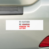 Ich würde eher angeln... Der Lotteriegewinn Autoaufkleber (Auf Auto)