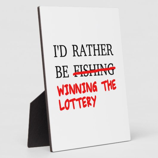 Ich würde eher angeln... Der Lotteriegewinn Fotoplatte (Seite)