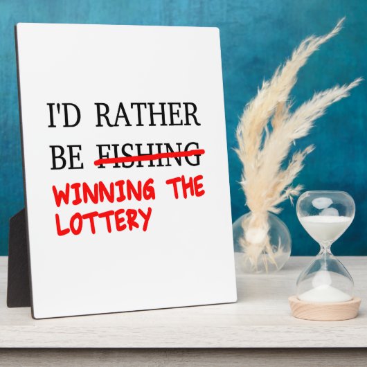 Ich würde eher angeln... Der Lotteriegewinn Fotoplatte (Seite)