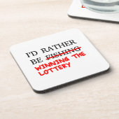 Ich würde eher angeln... Der Lotteriegewinn Getränkeuntersetzer (Linke Seite)