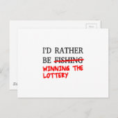 Ich würde eher angeln... Der Lotteriegewinn Postkarte (Vorne/Hinten)