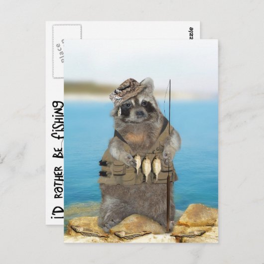 Ich würde eher angeln postkarte (Vorne/Hinten)