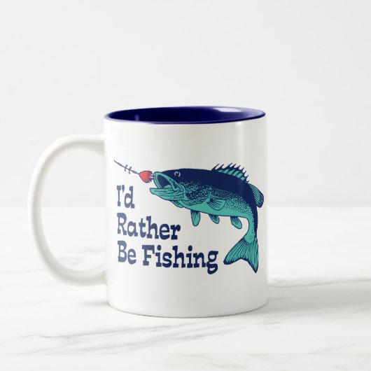 Ich würde eher angeln zweifarbige tasse (Links)