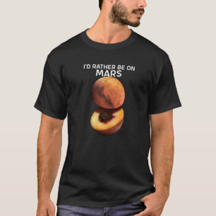 Ich würde eher auf Mars für den Roten Planeten des T-Shirt